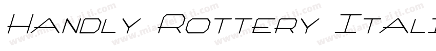 Handly Rottery Itali字体转换